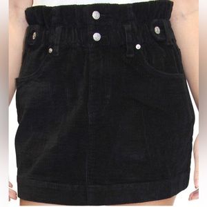NWT Black Corduroy skirt Juniors Size XL it’s by Crave Fame “Almost Famous”
